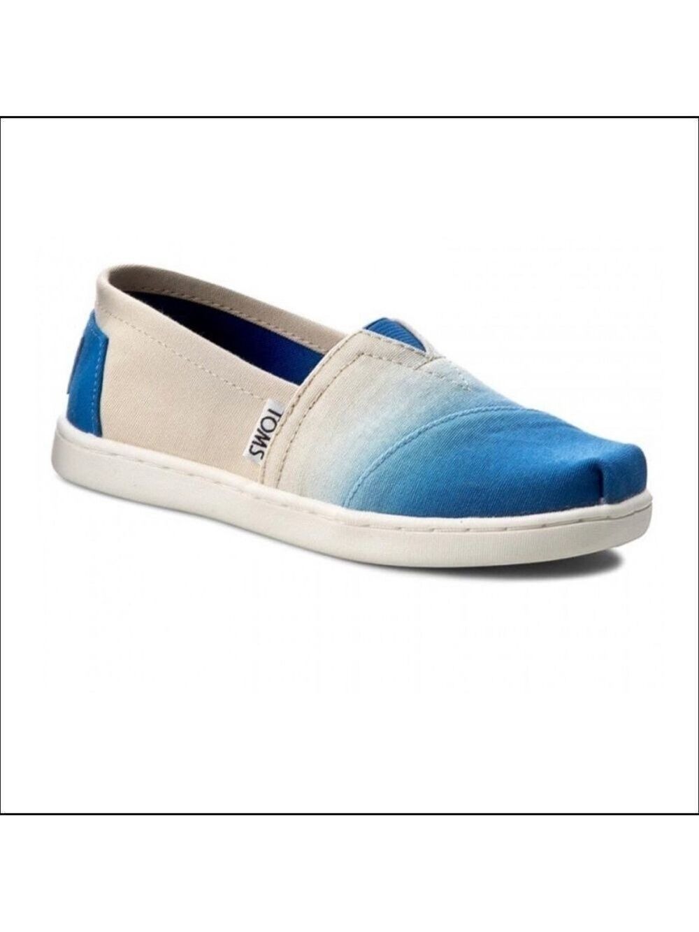 Youth Toms Classic Cobolt Dip Dye Slip On Shoes Size 1 US!